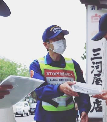 新型コロナウイルスワクチン接種の様子